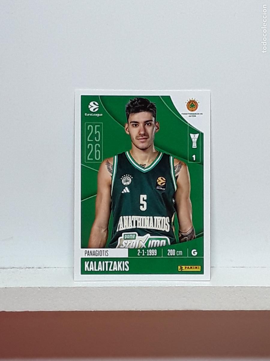 Coleccionismo deportivo: EUROLIGA 2025 2026 EUROLEAGUE 25 26 CROMO PANINI BALONCESTO N 268 PANATHINAIKOS PANAGIOTI KALAITZAKI