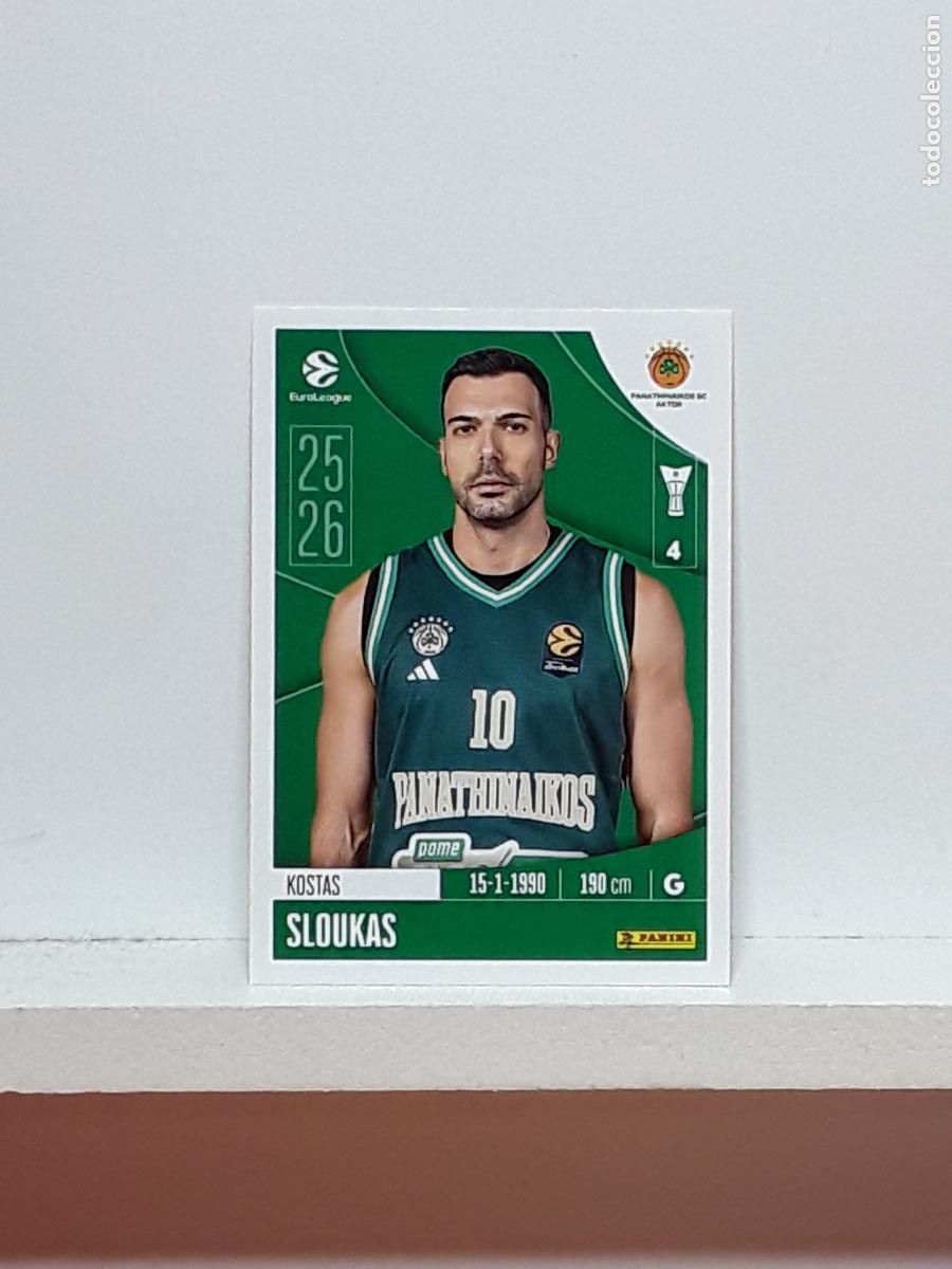 Coleccionismo deportivo: EUROLIGA 2025 2026 EUROLEAGUE 25 26 CROMO PANINI BALONCESTO N 269 PANATHINAIKOS KOSTAS SLOUKAS