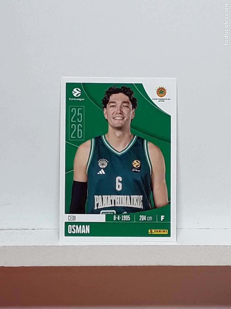 Coleccionismo deportivo: EUROLIGA 2025 2026 EUROLEAGUE 25 26 CROMO PANINI BALONCESTO N 274 PANATHINAIKOS CEDI OSMAN