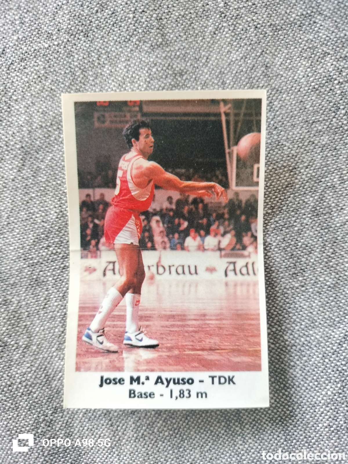 Coleccionismo deportivo: Cromo pegatina Bollycao 132 Jos&eacute; Mar&iacute;a Ayuso basket baloncesto liga temporada 88 89 1988 1989