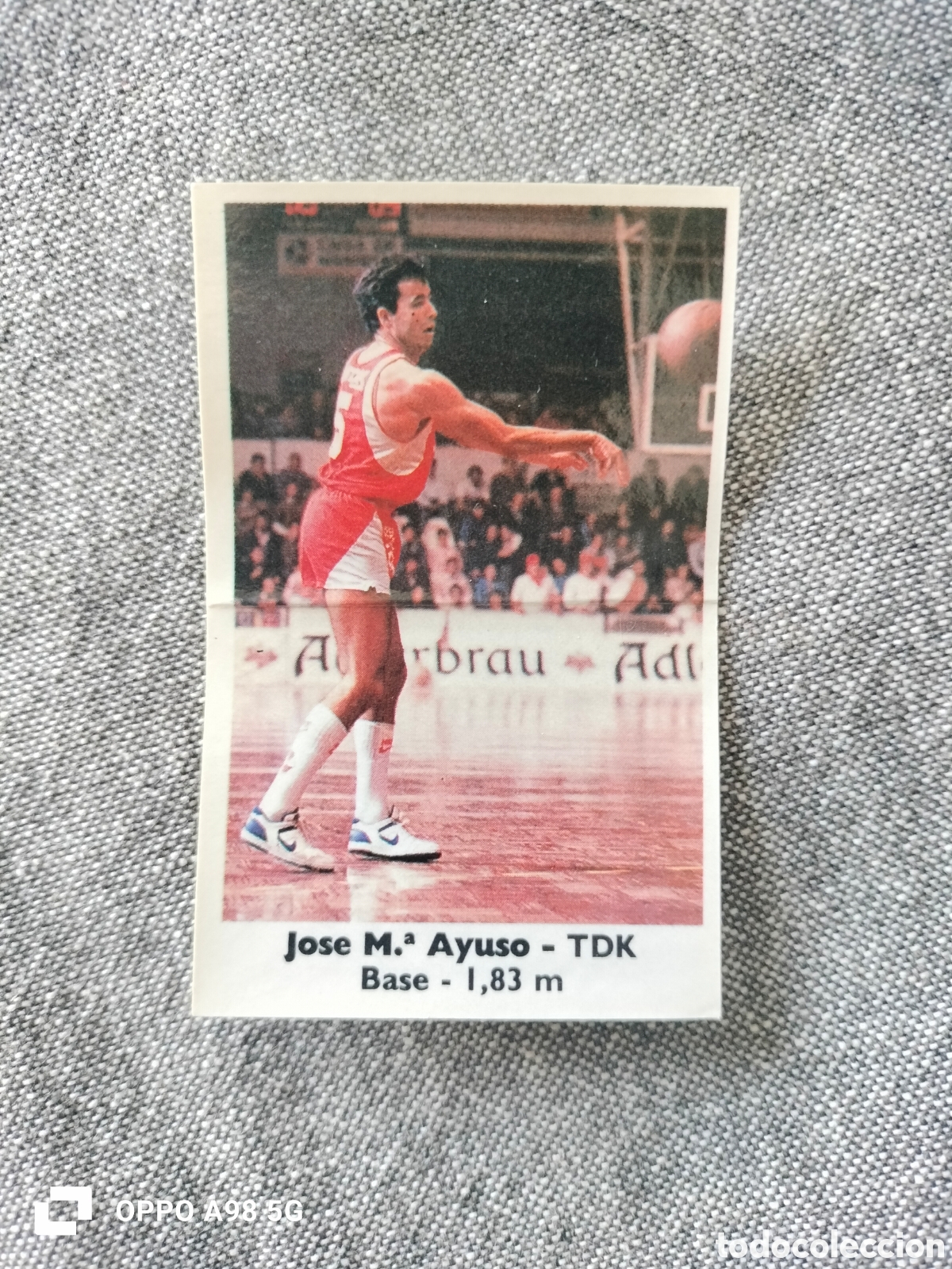 Coleccionismo deportivo: Cromo pegatina Bollycao 132 Jos&eacute; Mar&iacute;a Ayuso TDK basket baloncesto liga temporada 88 89 1988 1989