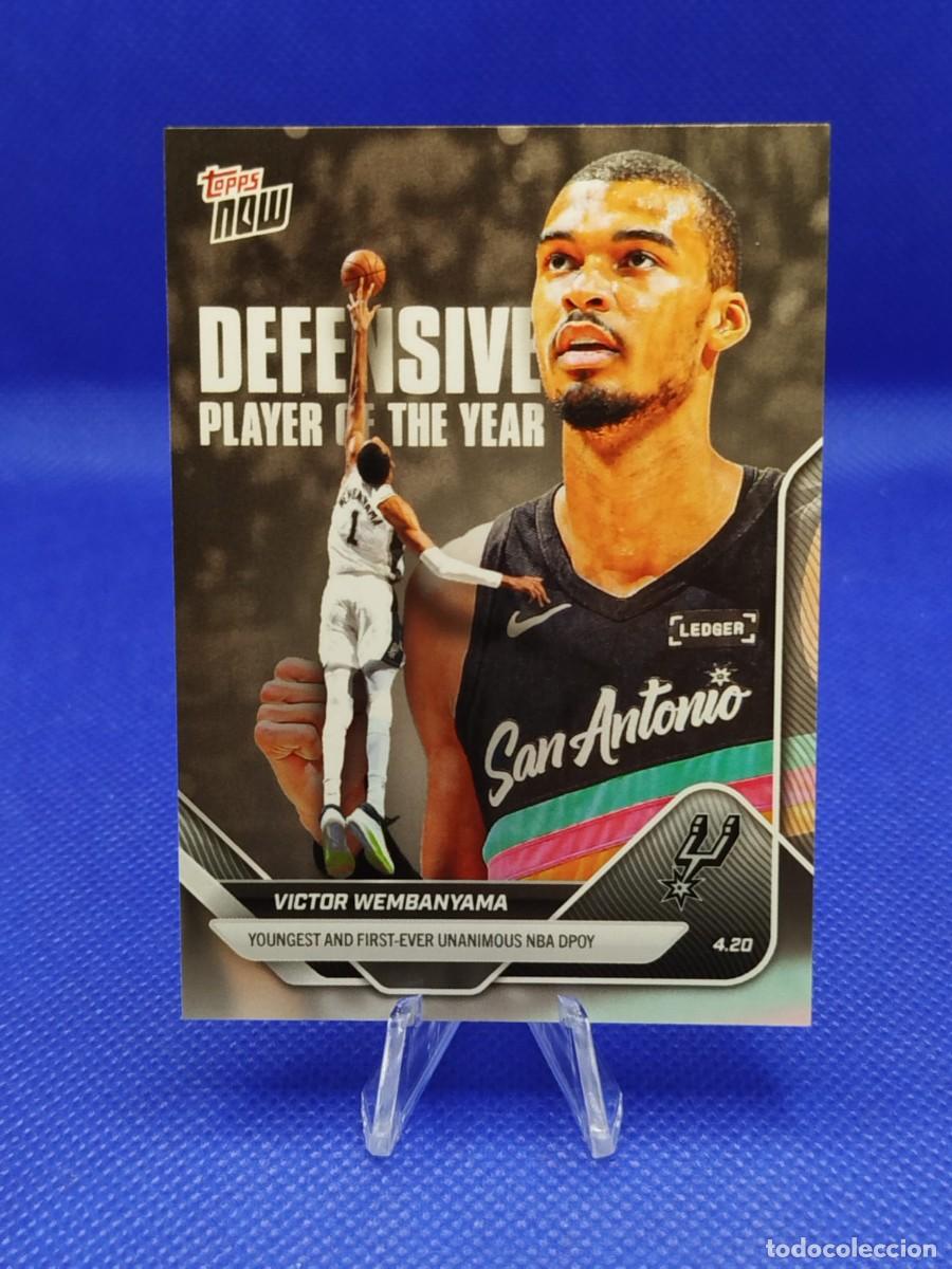 Coleccionismo deportivo: #DPOY VICTOR WEMBANYAMA 2026 TOPPS NOW &rdquo;DEFENSIVE PLAYER OF THE YEAR&rdquo; SAN ANTONIO SPURS 1/66956