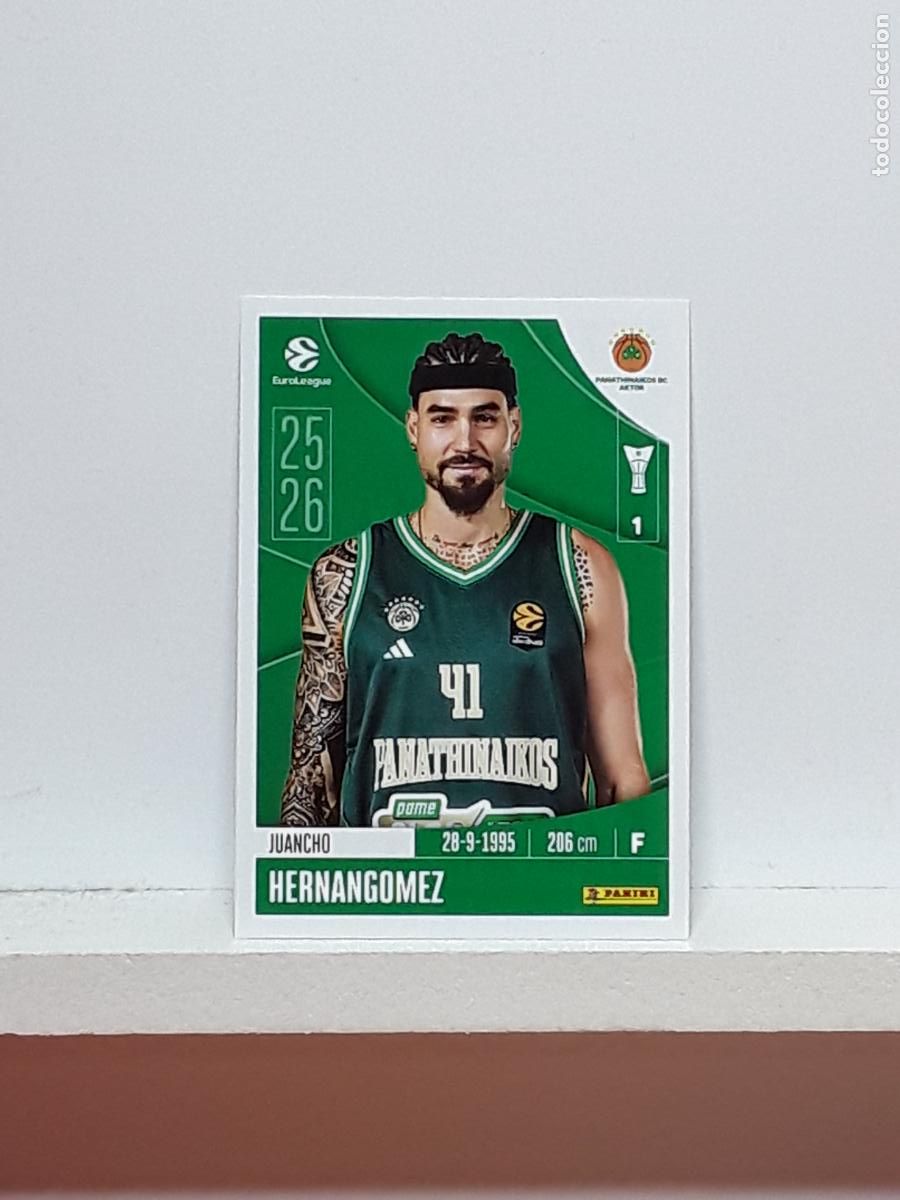 Coleccionismo deportivo: EUROLIGA 2025 2026 EUROLEAGUE 25 26 CROMO PANINI BALONCESTO N 276 PANATHINAIKOS JUANCHO HERNANGOMEZ