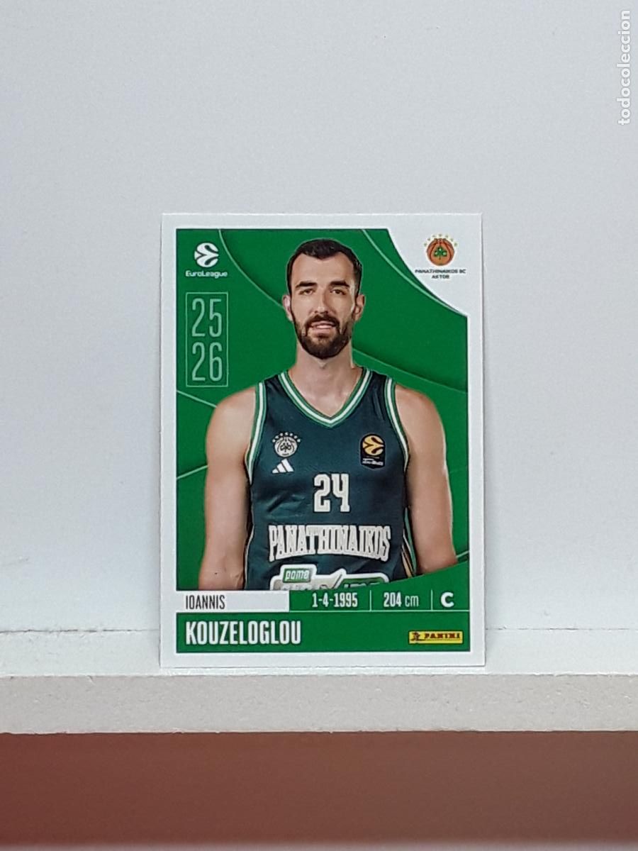 Coleccionismo deportivo: EUROLIGA 2025 2026 EUROLEAGUE 25 26 CROMO PANINI BALONCESTO N 279 PANATHINAIKOS IOANNIS KOUZELOGLOU