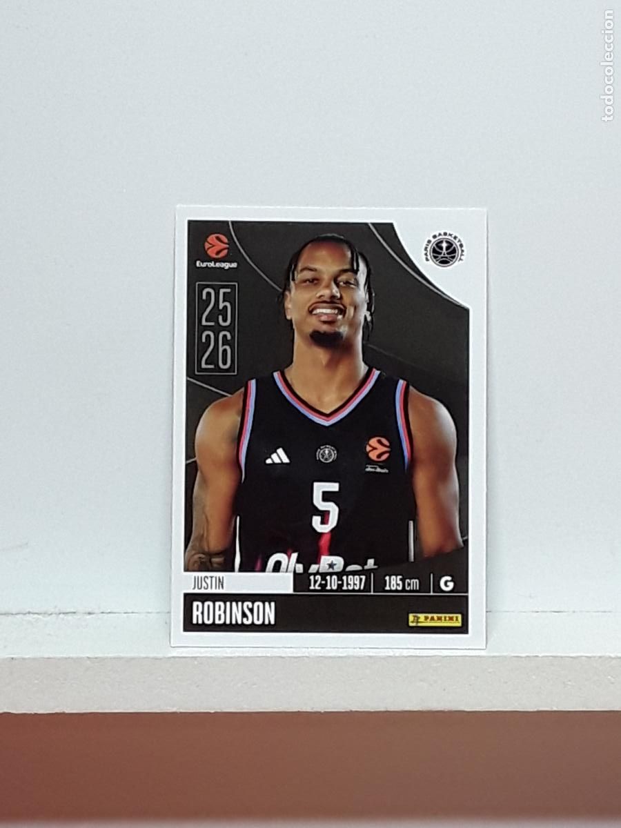 Coleccionismo deportivo: EUROLIGA 2025 2026 EUROLEAGUE 25 26 CROMO PANINI BALONCESTO N 285 PARIS JUSTIN ROBINSON