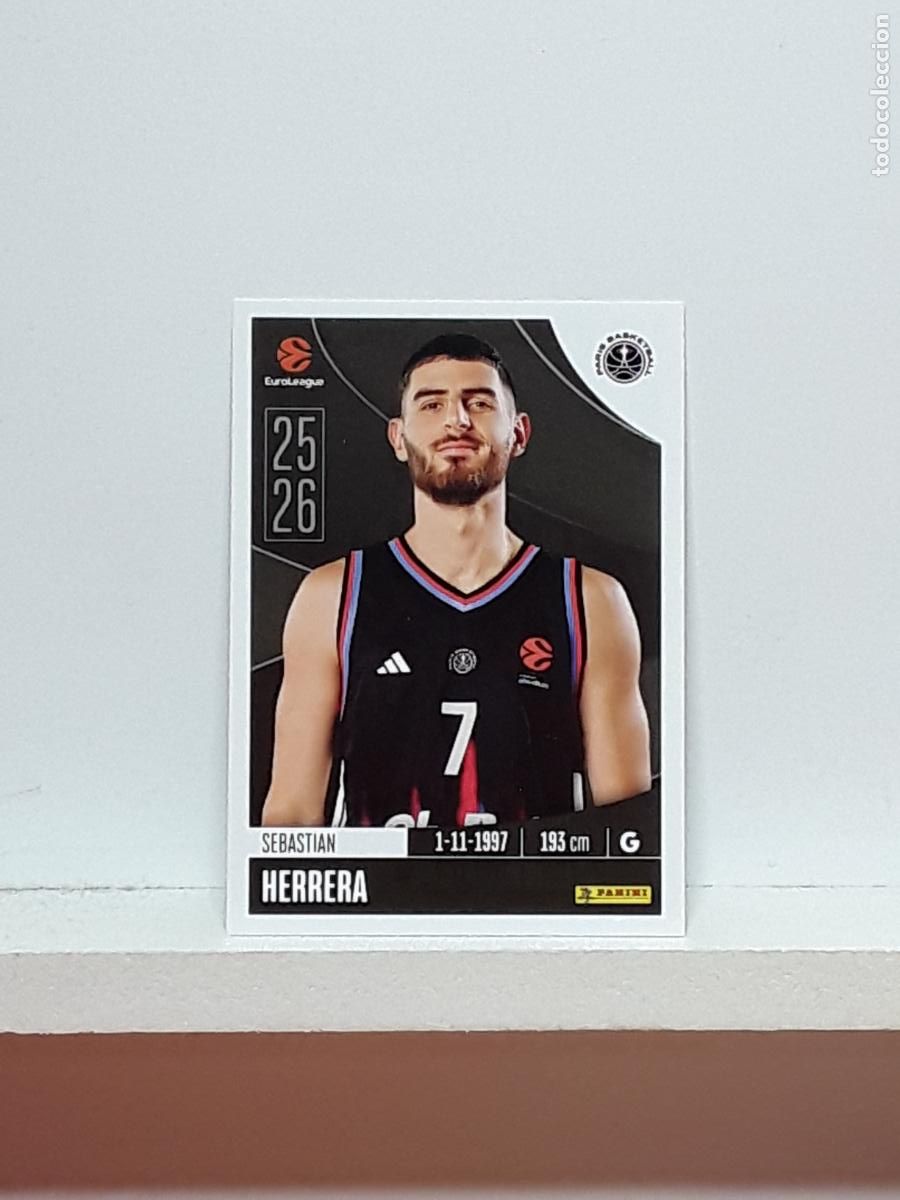 Coleccionismo deportivo: EUROLIGA 2025 2026 EUROLEAGUE 25 26 CROMO PANINI BALONCESTO N 286 PARIS SEBASTIAN HERRERA