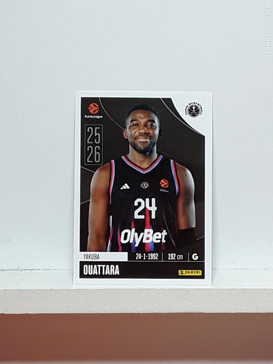 Coleccionismo deportivo: EUROLIGA 2025 2026 EUROLEAGUE 25 26 CROMO PANINI BALONCESTO N 288 PARIS YAKUBA OUATTARA