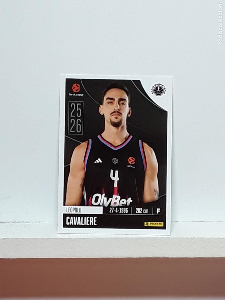 Coleccionismo deportivo: EUROLIGA 2025 2026 EUROLEAGUE 25 26 CROMO PANINI BALONCESTO N 289 PARIS LEOPOLD CAVALIERE