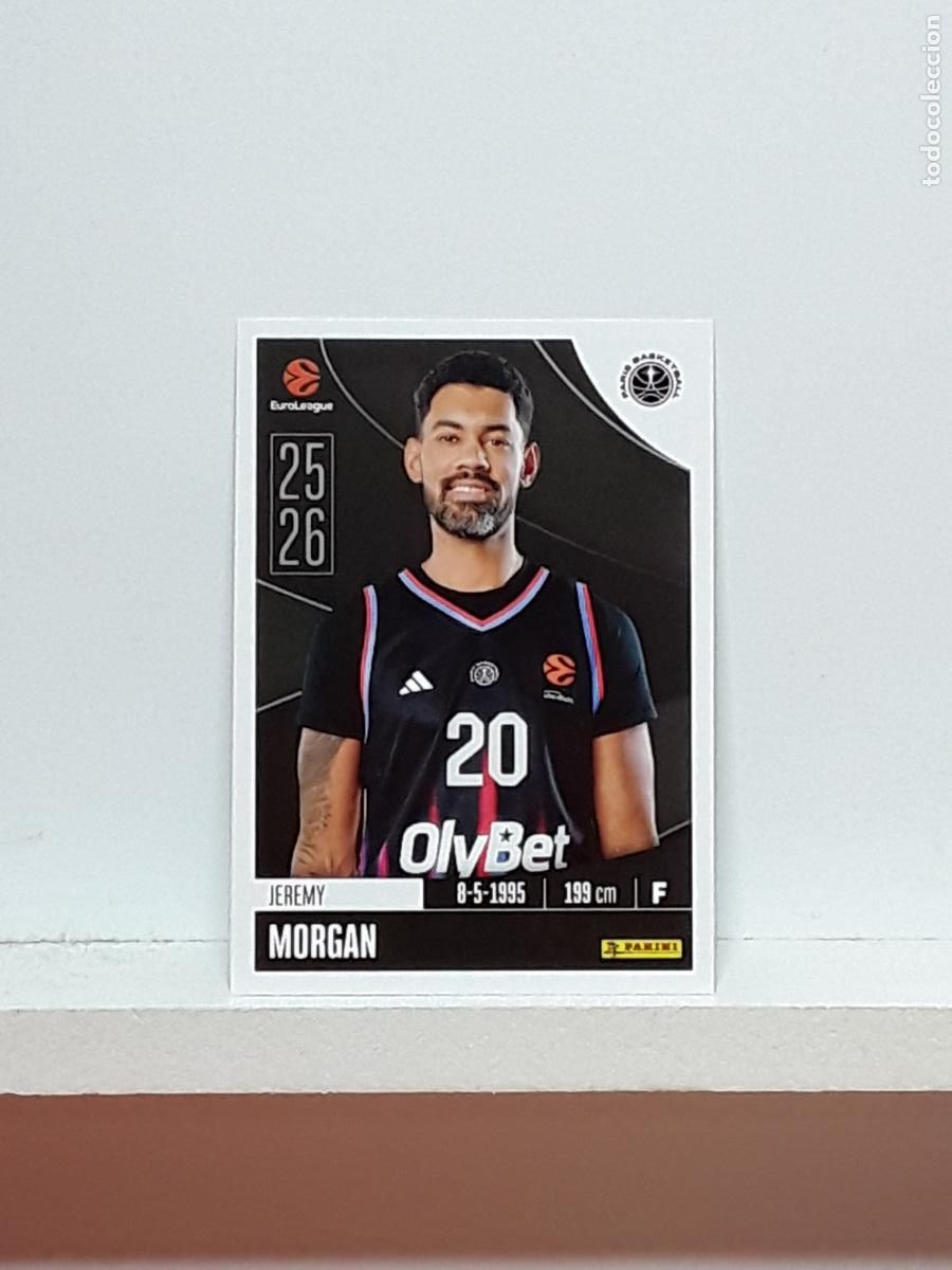 Coleccionismo deportivo: EUROLIGA 2025 2026 EUROLEAGUE 25 26 CROMO PANINI BALONCESTO N 291 PARIS JEREMY MORGAN