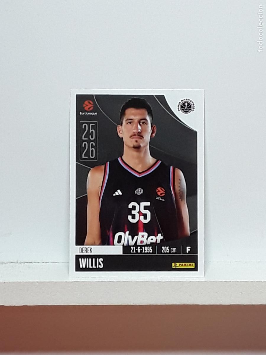 Coleccionismo deportivo: EUROLIGA 2025 2026 EUROLEAGUE 25 26 CROMO PANINI BALONCESTO N 294 PARIS DEREK WILLIS