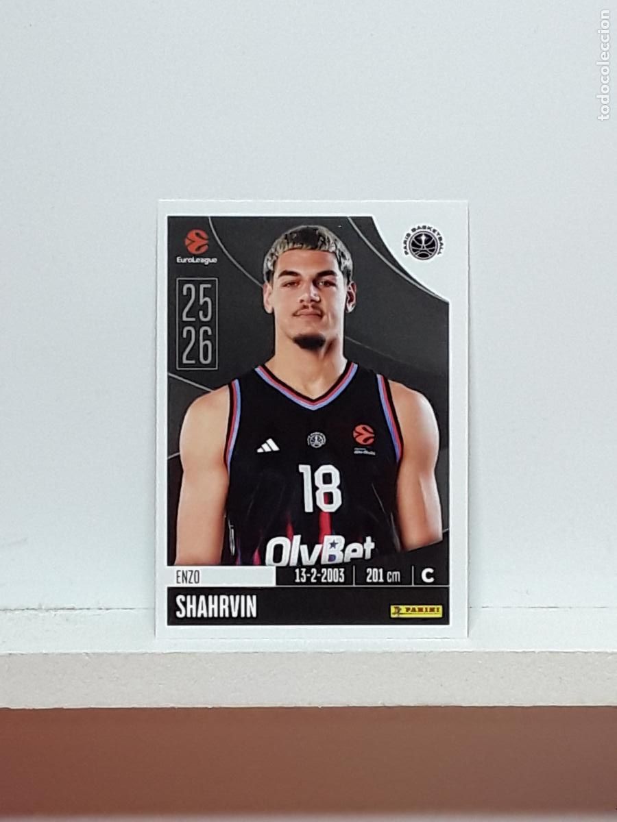 Coleccionismo deportivo: EUROLIGA 2025 2026 EUROLEAGUE 25 26 CROMO PANINI BALONCESTO N 297 PARIS ENZO SHAHRVIN