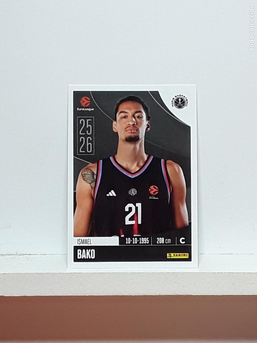 Coleccionismo deportivo: EUROLIGA 2025 2026 EUROLEAGUE 25 26 CROMO PANINI BALONCESTO N 298 PARIS ISMAEL BAKO