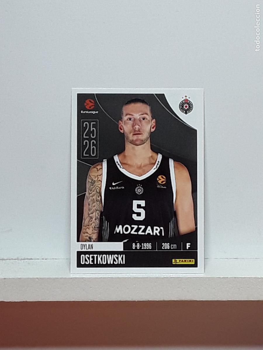 Coleccionismo deportivo: EUROLIGA 2025 2026 EUROLEAGUE 25 26 CROMO PANINI BALONCESTO N 306 PARTIZAN DYLAN OSERKOWSKI