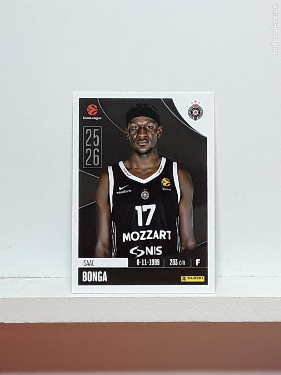 Sports collectibles: EUROLIGA 2025 2026 EUROLEAGUE 25 26 CROMO PANINI BALONCESTO N 311 PARTIZAN ISAAC BONGA