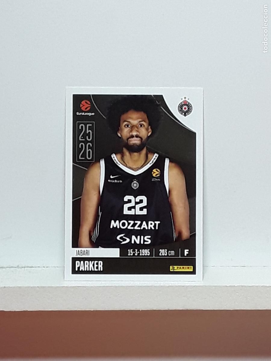 Collectionnisme sportif: EUROLIGA 2025 2026 EUROLEAGUE 25 26 CROMO PANINI BALONCESTO N 313 PARTIZAN JABARI PARKER