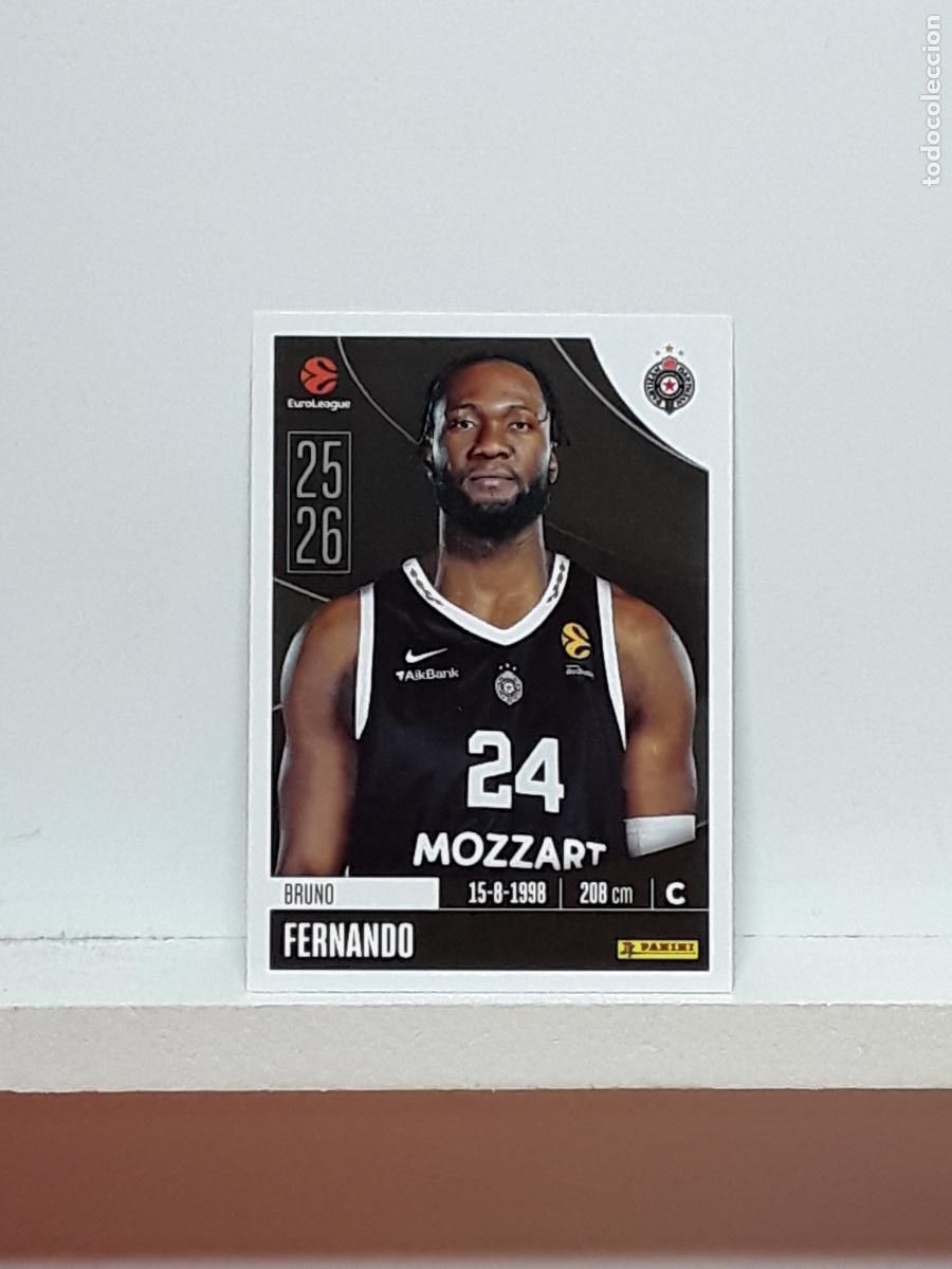 Collectionnisme sportif: EUROLIGA 2025 2026 EUROLEAGUE 25 26 CROMO PANINI BALONCESTO N 314 PARTIZAN BRUNO FERNANDO