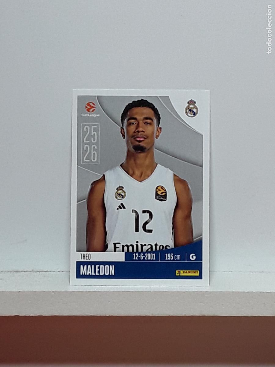 Coleccionismo deportivo: EUROLIGA 2025 2026 EUROLEAGUE 25 26 CROMO PANINI BALONCESTO N 319 REAL MADRID THEO MALEDON