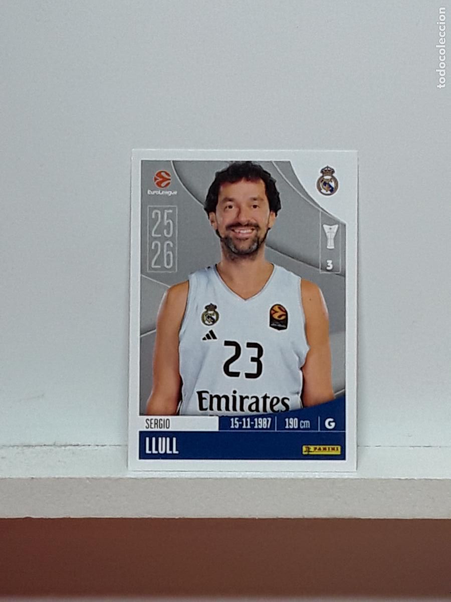 Coleccionismo deportivo: EUROLIGA 2025 2026 EUROLEAGUE 25 26 CROMO PANINI BALONCESTO N 320 REAL MADRID SERGIO LLULL
