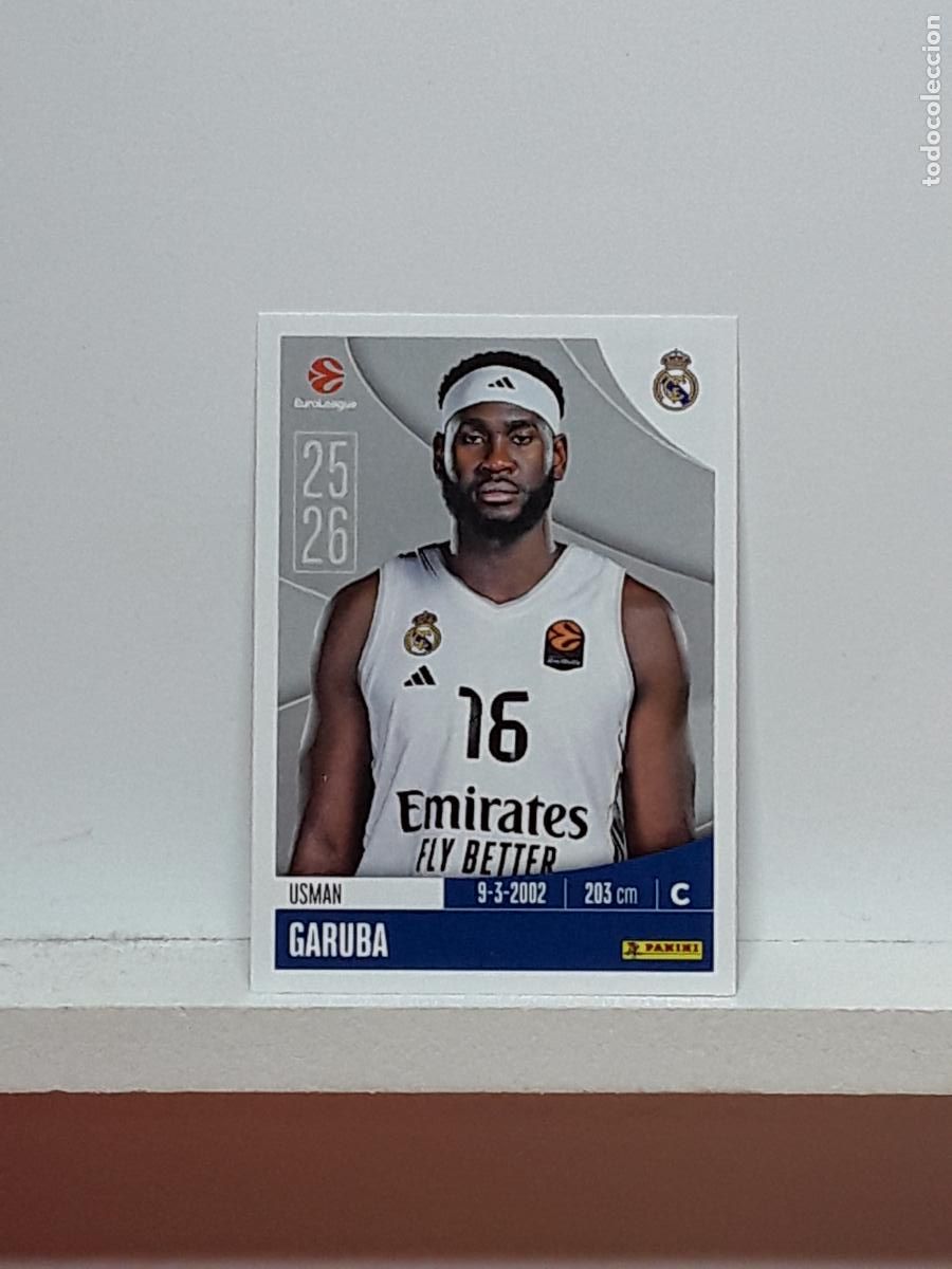 Coleccionismo deportivo: EUROLIGA 2025 2026 EUROLEAGUE 25 26 CROMO PANINI BALONCESTO N 331 REAL MADRID USMAN GARUBA