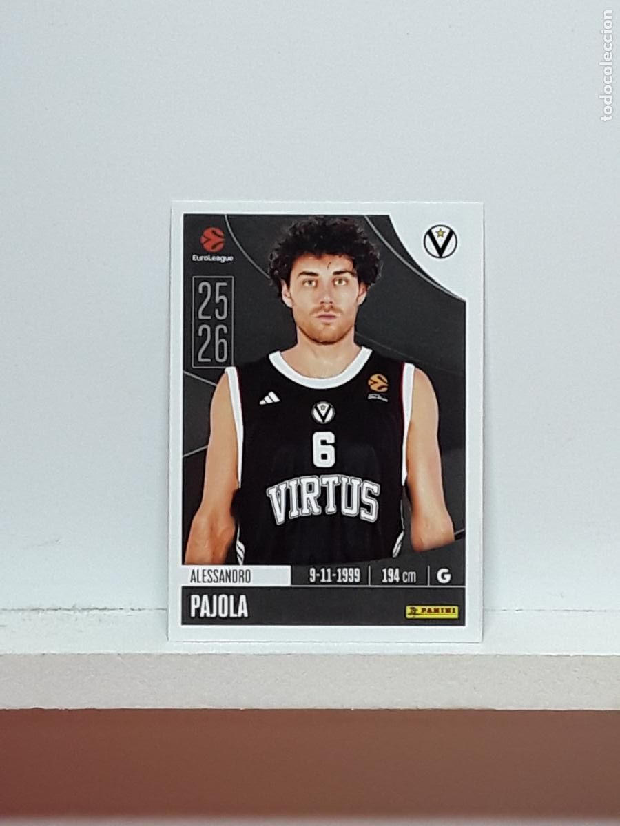 Coleccionismo deportivo: EUROLIGA 2025 2026 EUROLEAGUE 25 26 CROMO PANINI BALONCESTO N 354 VIRTUS BOLOGNA ALESSANDRO PAJOLA