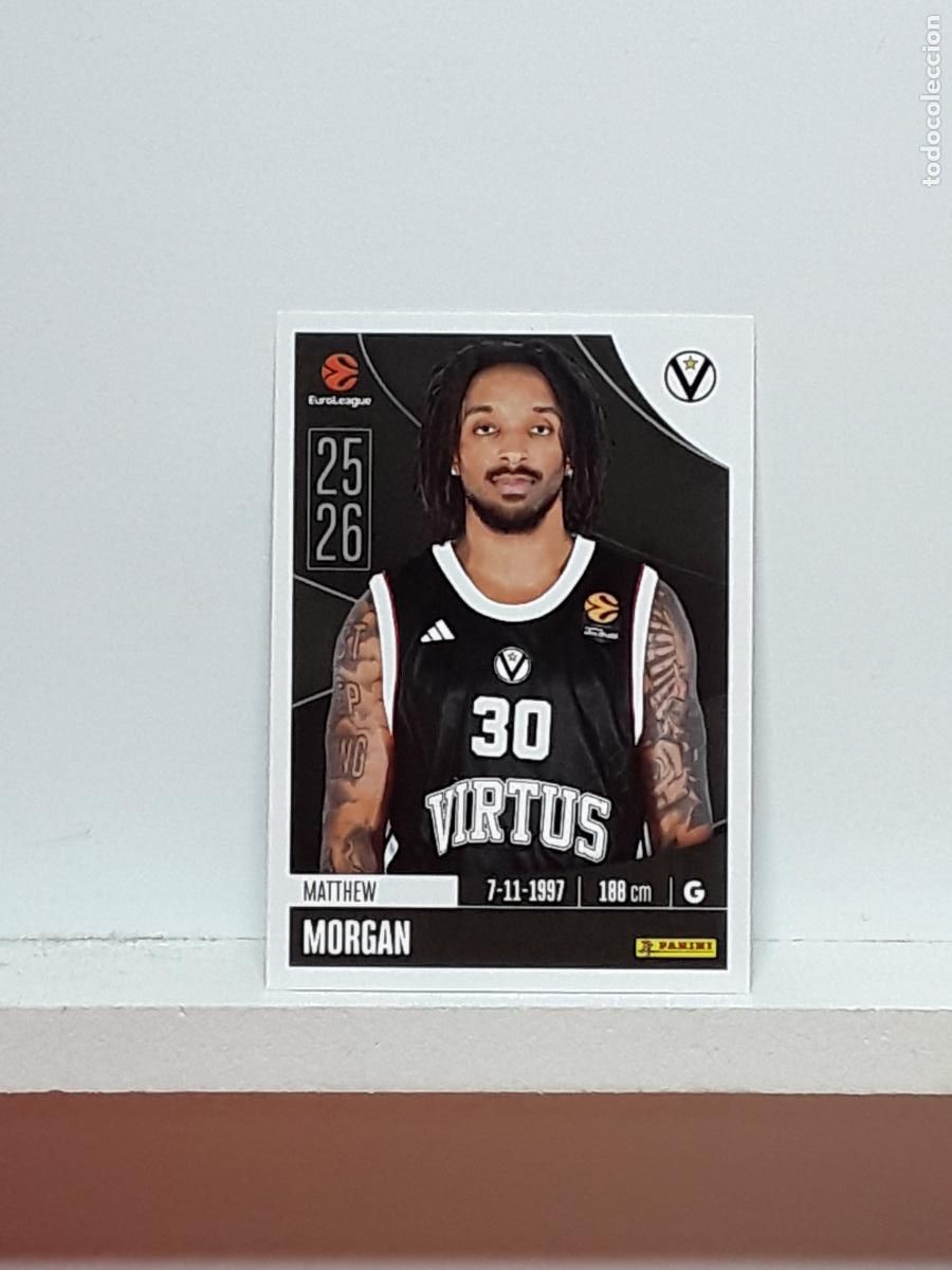 Coleccionismo deportivo: EUROLIGA 2025 2026 EUROLEAGUE 25 26 CROMO PANINI BALONCESTO N 358 VIRTUS BOLOGNA MATTHEW MORGAN