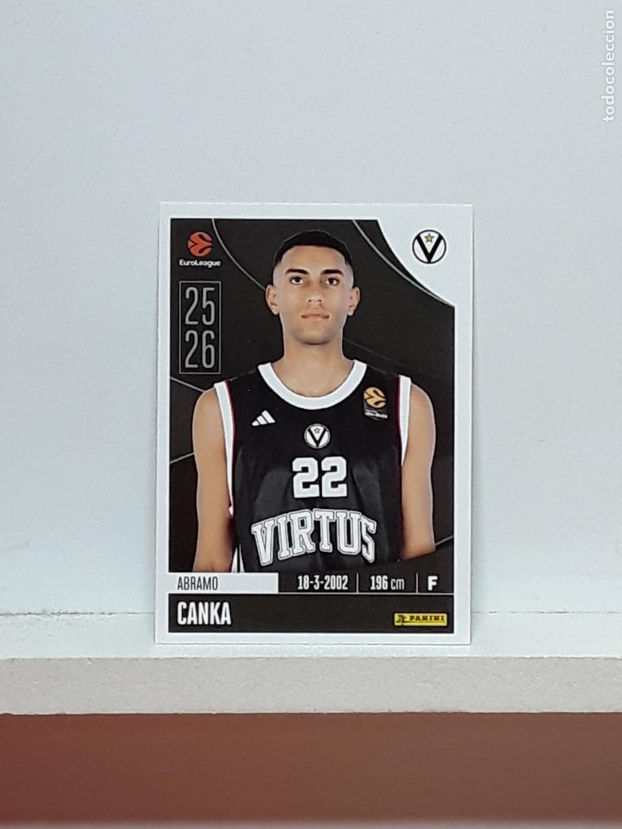 Coleccionismo deportivo: EUROLIGA 2025 2026 EUROLEAGUE 25 26 CROMO PANINI BALONCESTO N 362 VIRTUS BOLOGNA ABRAMO CANKA