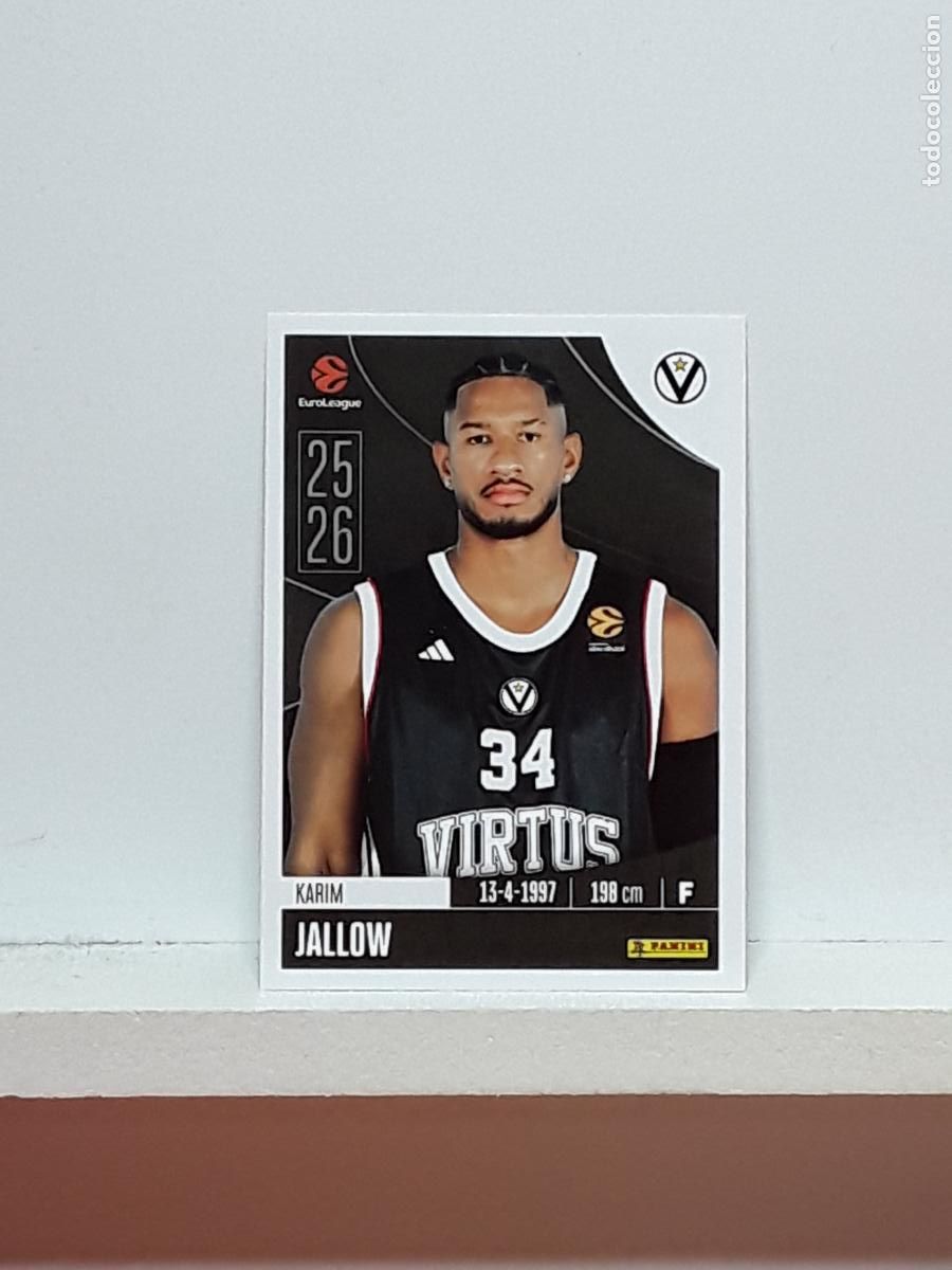 Coleccionismo deportivo: EUROLIGA 2025 2026 EUROLEAGUE 25 26 CROMO PANINI BALONCESTO N 363 VIRTUS BOLOGNA KARIM JALLOW