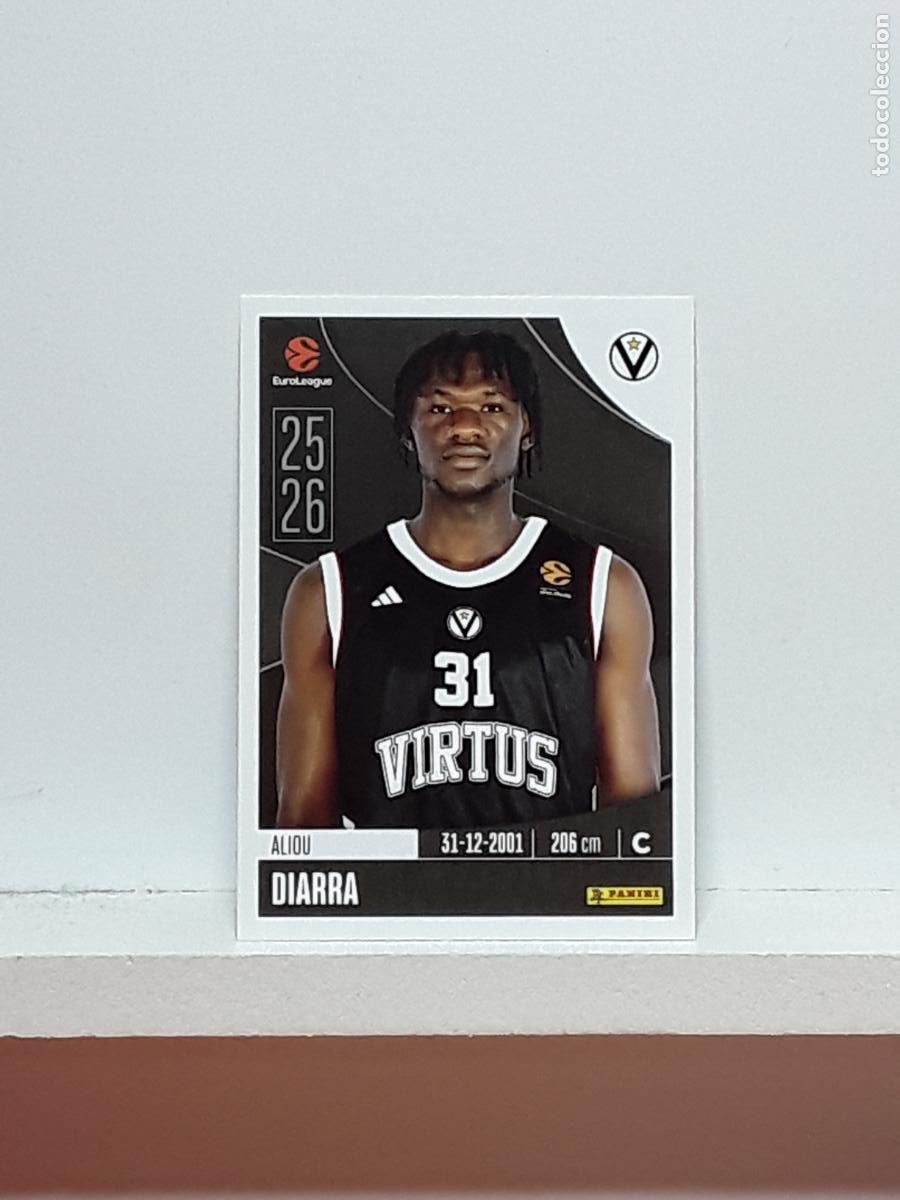 Coleccionismo deportivo: EUROLIGA 2025 2026 EUROLEAGUE 25 26 CROMO PANINI BALONCESTO N 365 VIRTUS BOLOGNA ALIOU DIARRA