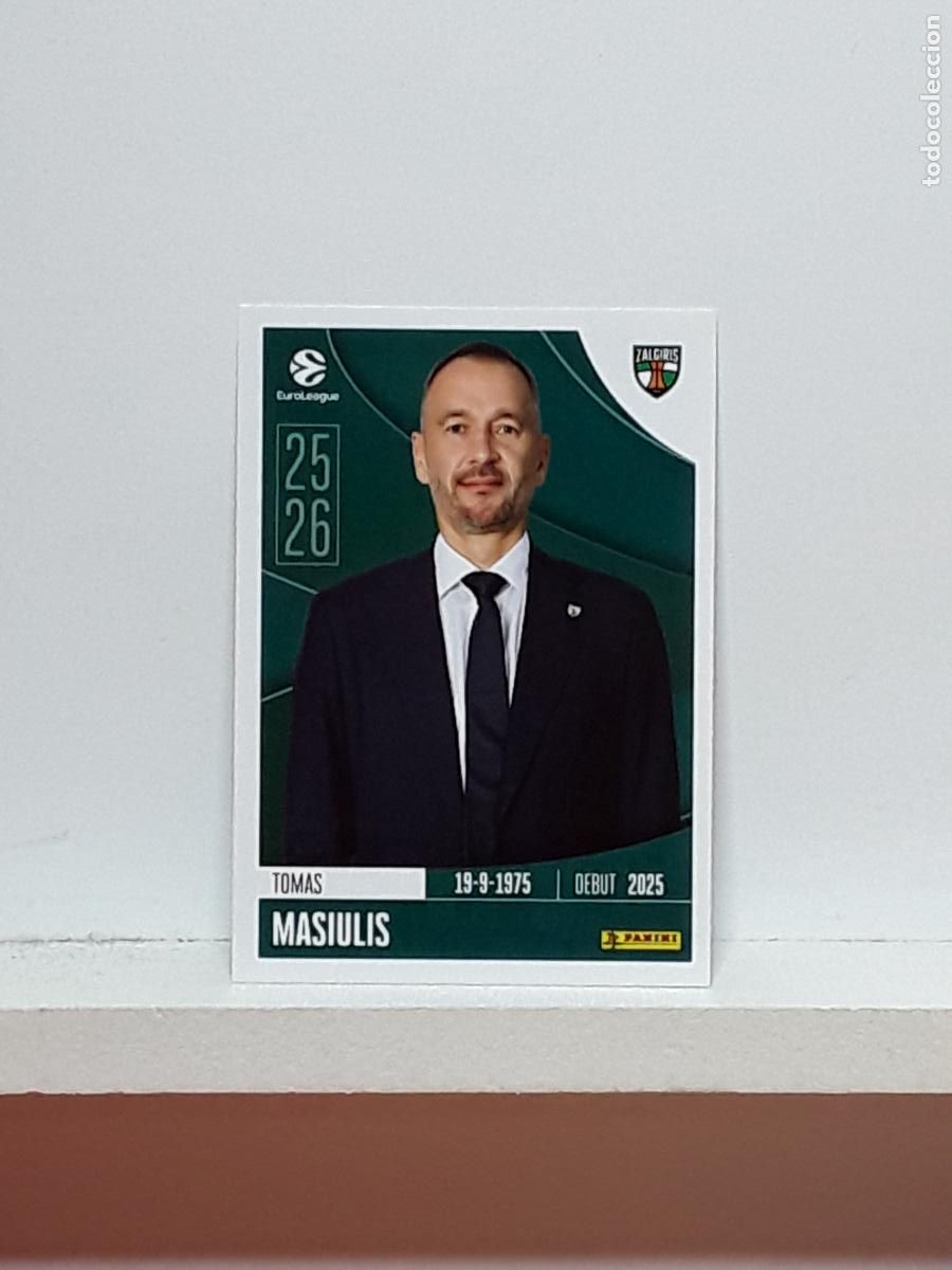 Coleccionismo deportivo: EUROLIGA 2025 2026 EUROLEAGUE 25 26 CROMO PANINI BALONCESTO N 368 ZALGIRIS TOMAS MASIULIS