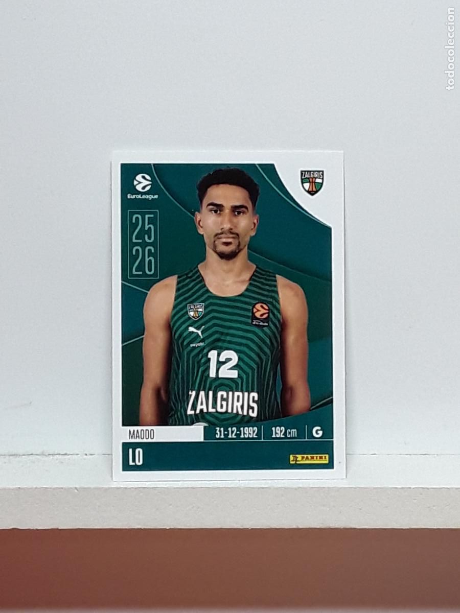 Coleccionismo deportivo: EUROLIGA 2025 2026 EUROLEAGUE 25 26 CROMO PANINI BALONCESTO N 373 ZALGIRIS MAODO LO