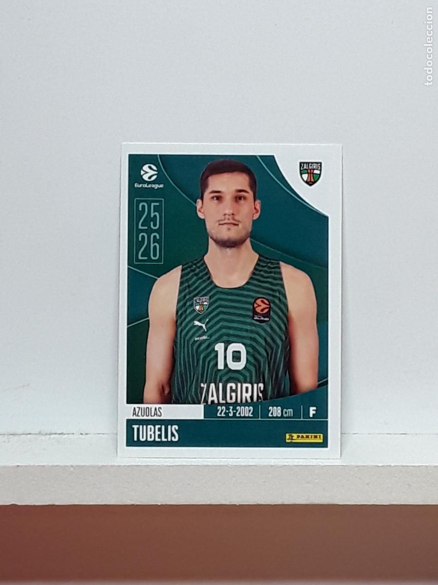 Coleccionismo deportivo: EUROLIGA 2025 2026 EUROLEAGUE 25 26 CROMO PANINI BALONCESTO N 377 ZALGIRIS AZUOLAS TUDELIS
