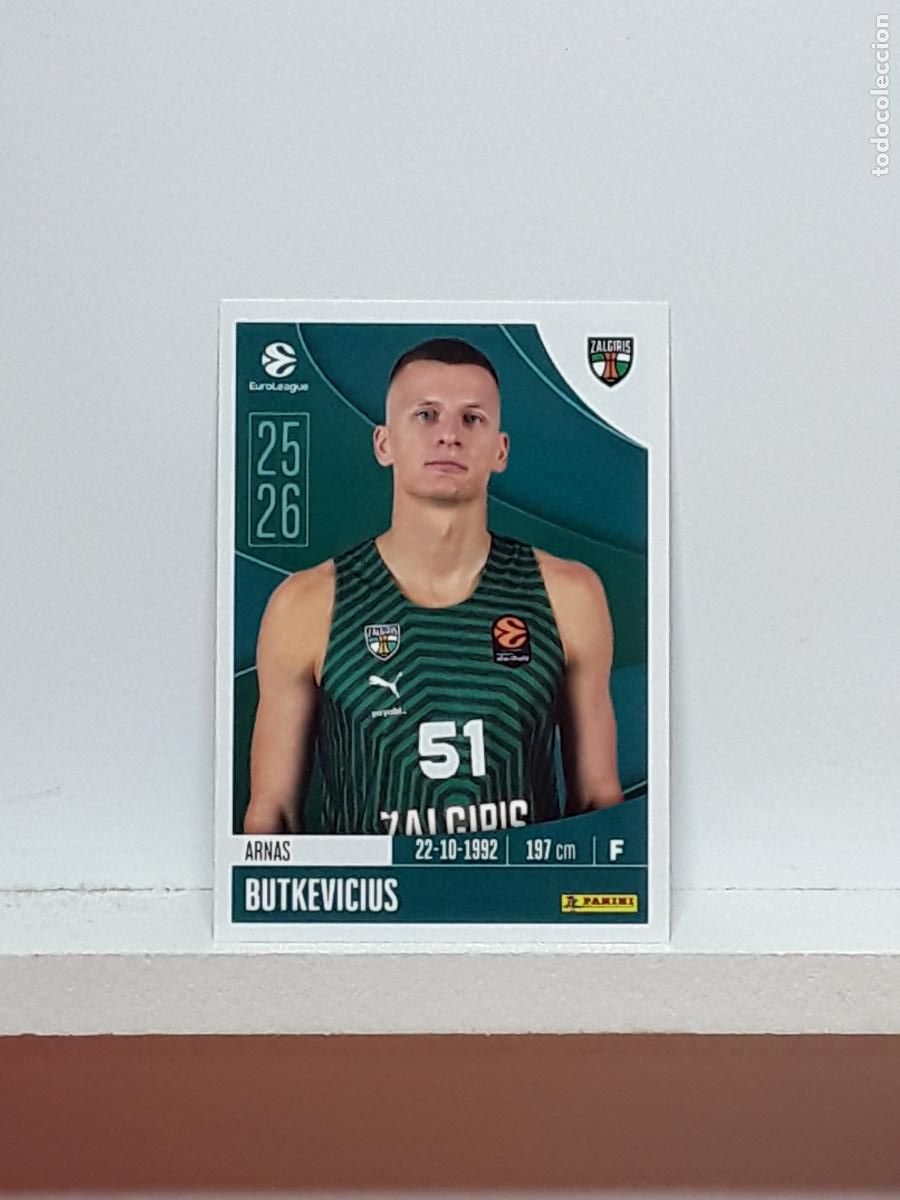 Coleccionismo deportivo: EUROLIGA 2025 2026 EUROLEAGUE 25 26 CROMO PANINI BALONCESTO N 379 ZALGIRIS ARNAS BUTKEVICIUS