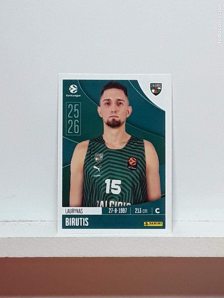 Coleccionismo deportivo: EUROLIGA 2025 2026 EUROLEAGUE 25 26 CROMO PANINI BALONCESTO N 382 ZALGIRIS LAURYNAS BIRUTIS