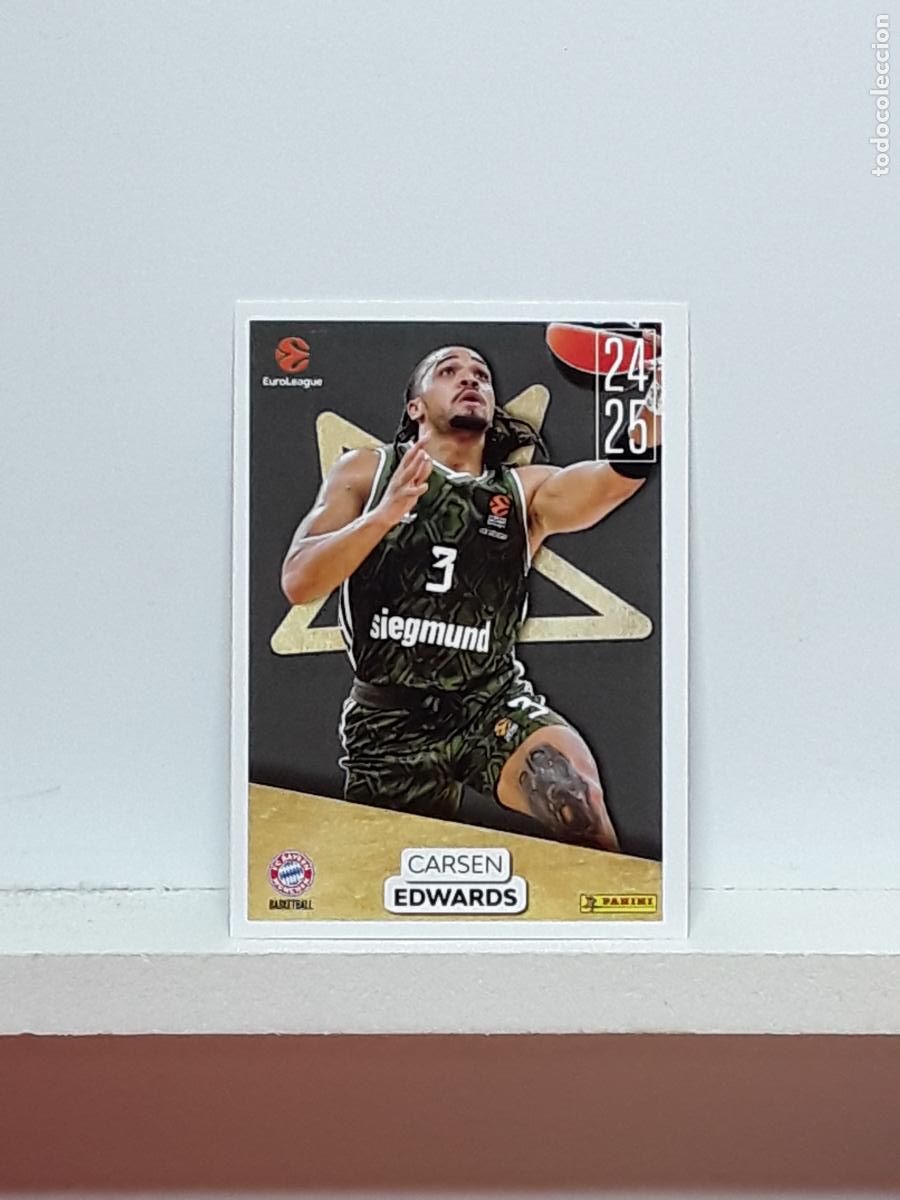Coleccionismo deportivo: EUROLIGA 2025 2026 EUROLEAGUE 25 26 CROMO PANINI BALONCESTO N 388 BAYERN MUNCHEN CARSEN EDWARDS