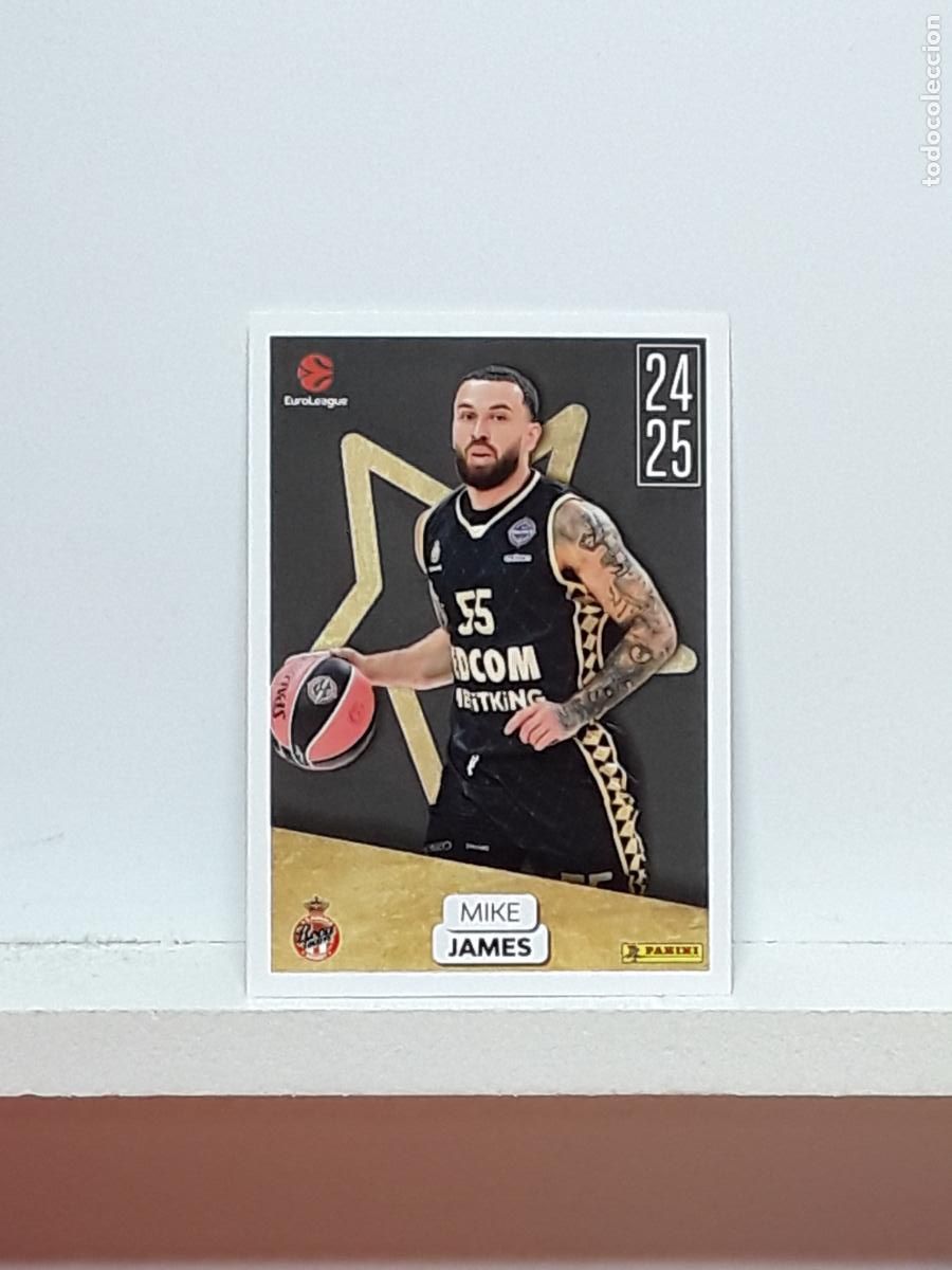 Coleccionismo deportivo: EUROLIGA 2025 2026 EUROLEAGUE 25 26 CROMO PANINI BALONCESTO N 392 MONACO MIKE JAMES