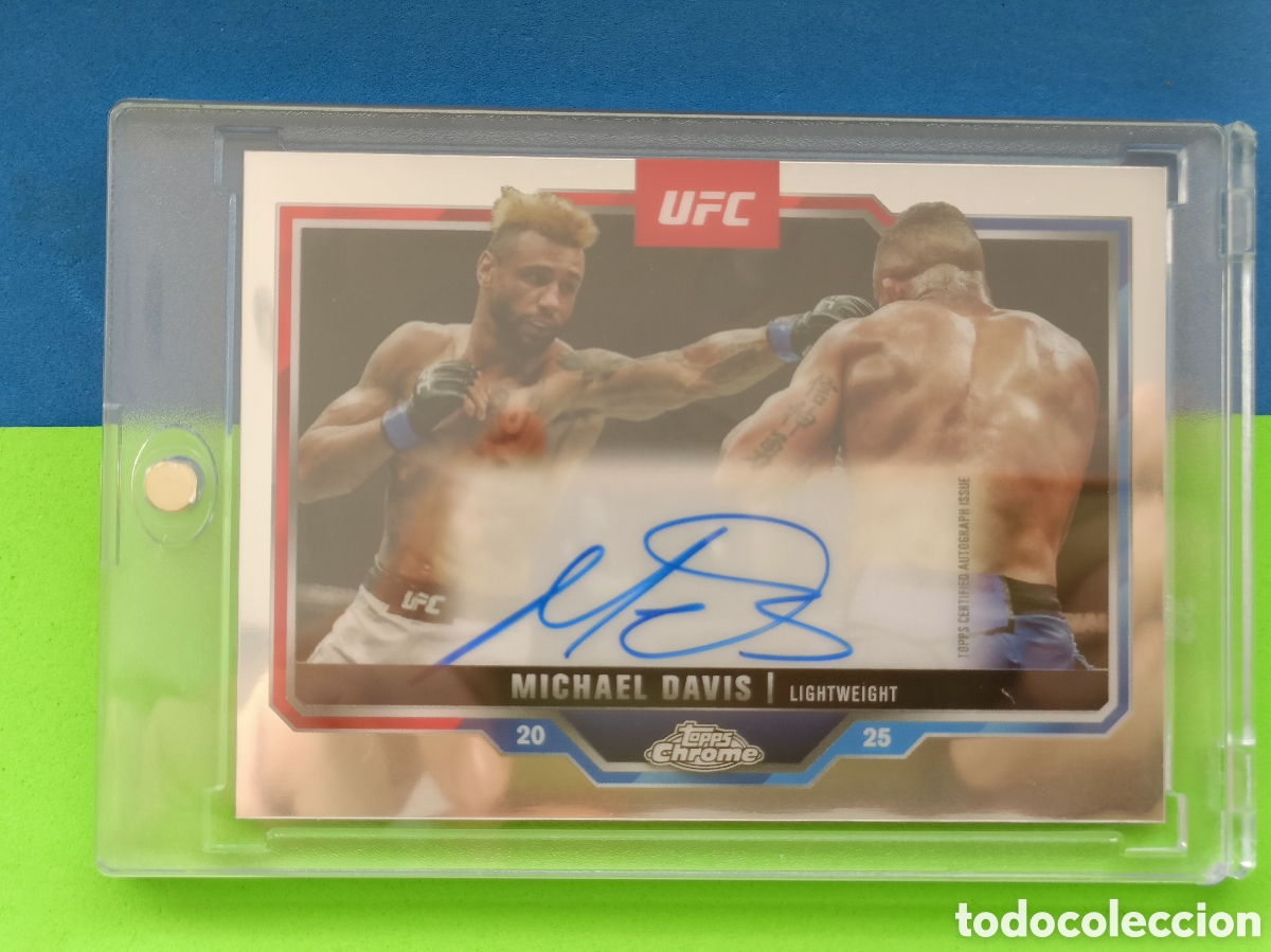 Coleccionismo deportivo: 2025 Topps Chrome UFC Veteran Autograph de Michael Davis CVA-MD