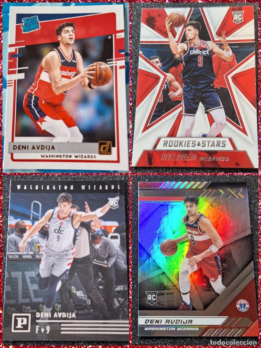 Coleccionismo deportivo: Deni Avdija Washington Wizards Panini Basketball Rookie RC Lote 4 Cards