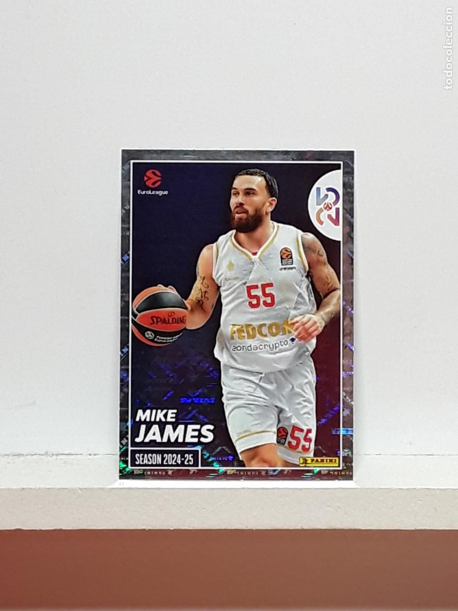 Coleccionismo deportivo: EUROLIGA 2025 2026 EUROLEAGUE 25 26 CROMO PANINI BALONCESTO N 406 MONACO MIKE JAMES