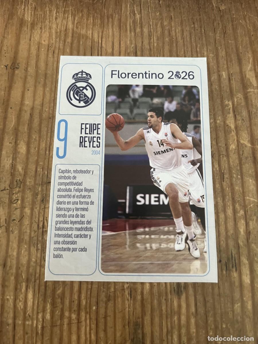 Coleccionismo deportivo: R31968 CROMO SIN PEGAR NUNCA PEGADO REAL MADRID FLORENTINO 2026 BALONCESTO FELIPE REYES