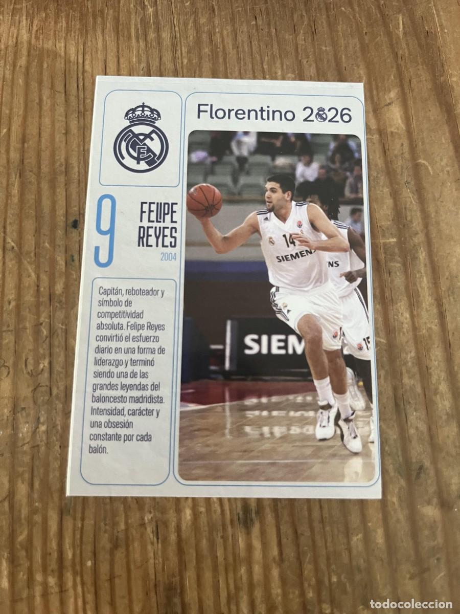 Coleccionismo deportivo: R31969 CROMO SIN PEGAR NUNCA PEGADO REAL MADRID FLORENTINO 2026 BALONCESTO FELIPE REYES