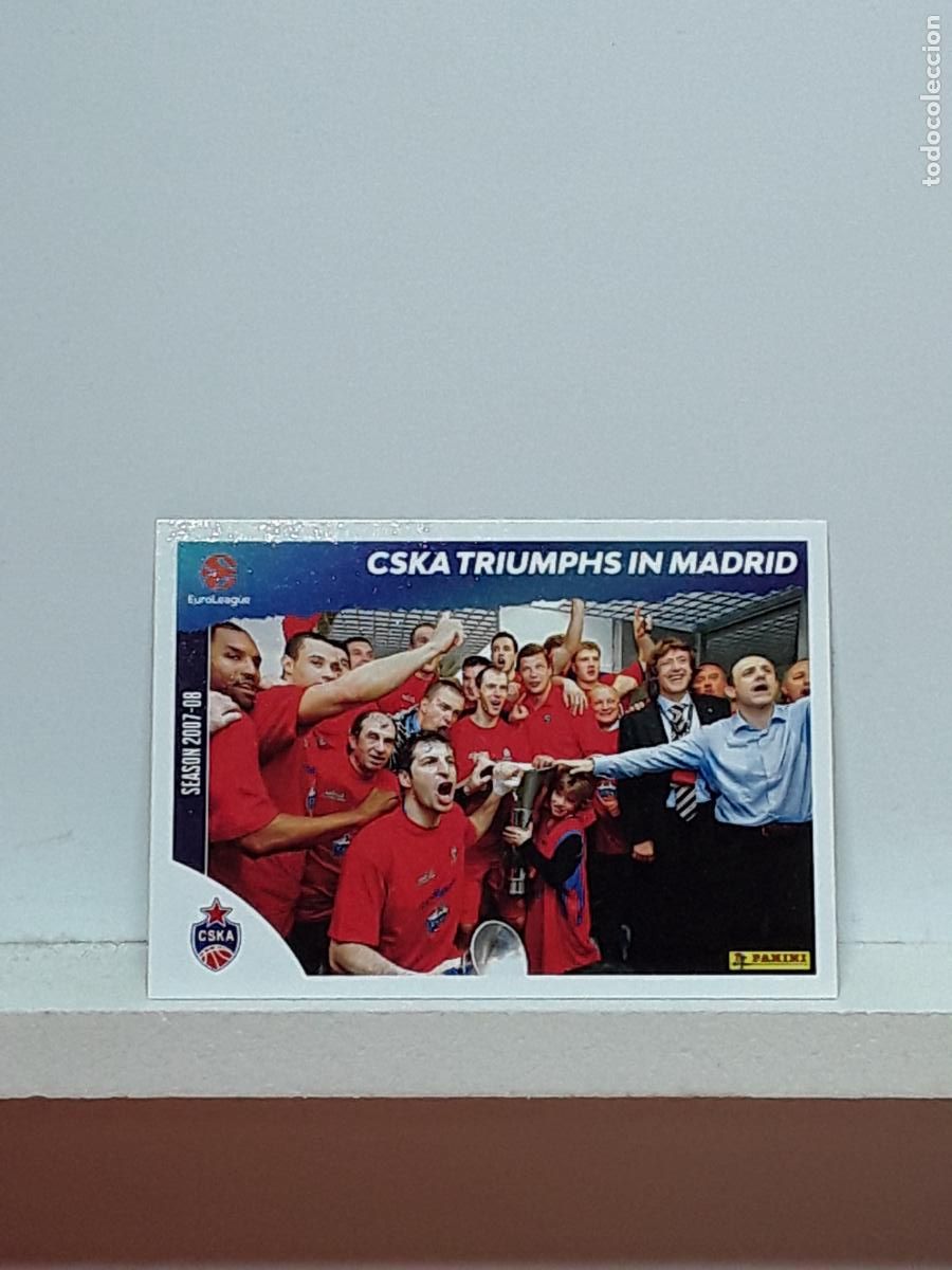 Coleccionismo deportivo: EUROLIGA 2025 2026 EUROLEAGUE 25 26 CROMO PANINI BALONCESTO N 447 CSKA MOSCOW TRIUMPHS IN MADRID