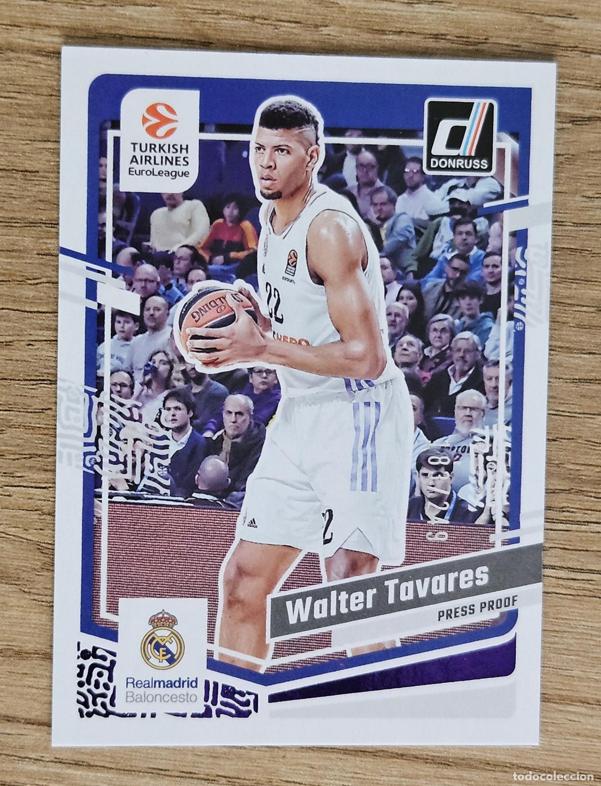Coleccionismo deportivo: 30 Walter Tavares Real Madrid Panini Donruss Euroleague Basketball 2023-2024 23-24 P&uacute;rpura 183/249