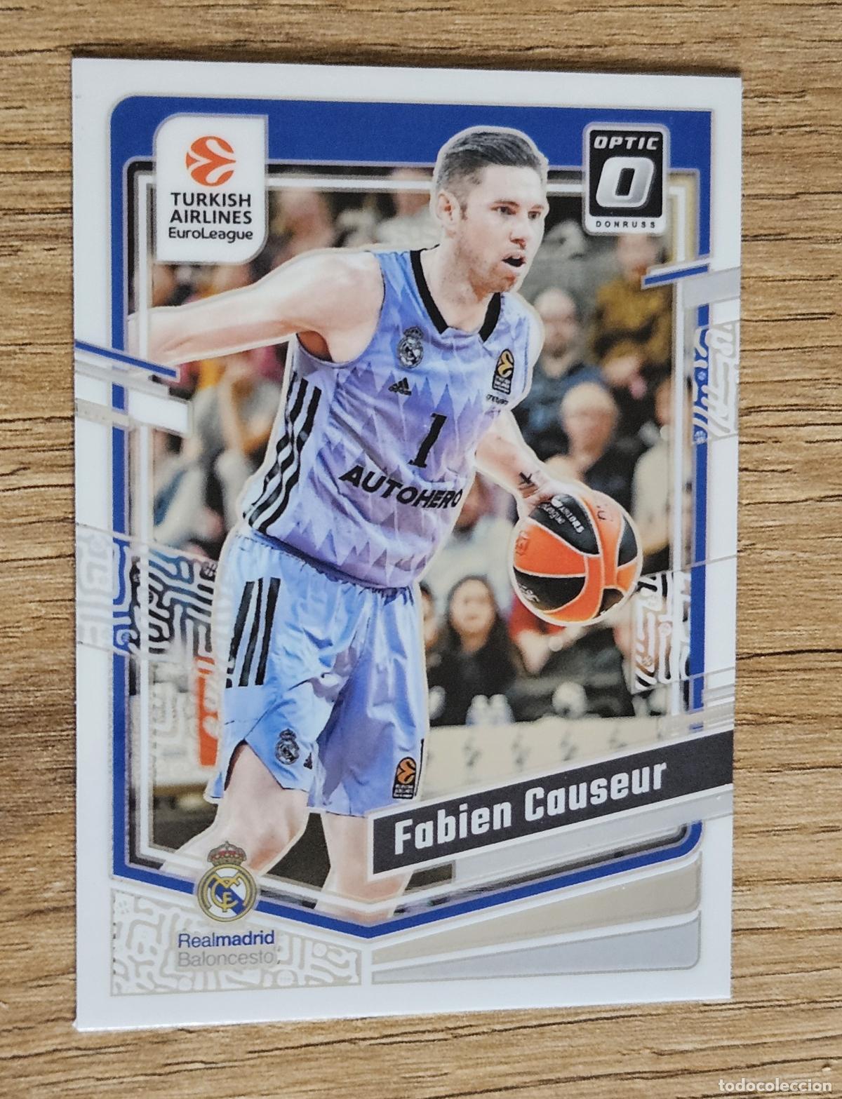 Coleccionismo deportivo: 57 Fabien Couseur (Real Madrid). Cromo Panini Donruss Euroleague Basketball 2023-2024 (23-24). Optic