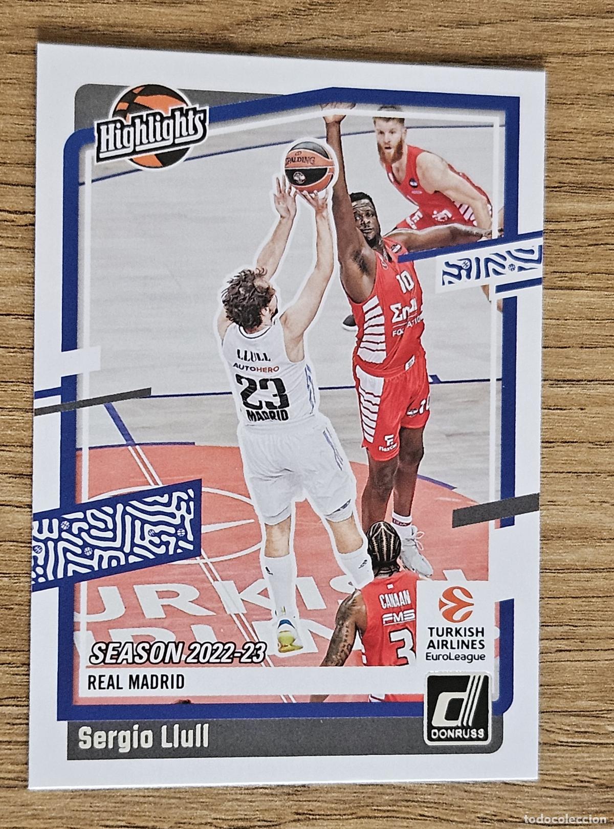 Coleccionismo deportivo: 2 Sergio Llull (Real Madrid) Cromo Panini Donruss Euroleague Basketball 2023-2024 (23-24) Highlights