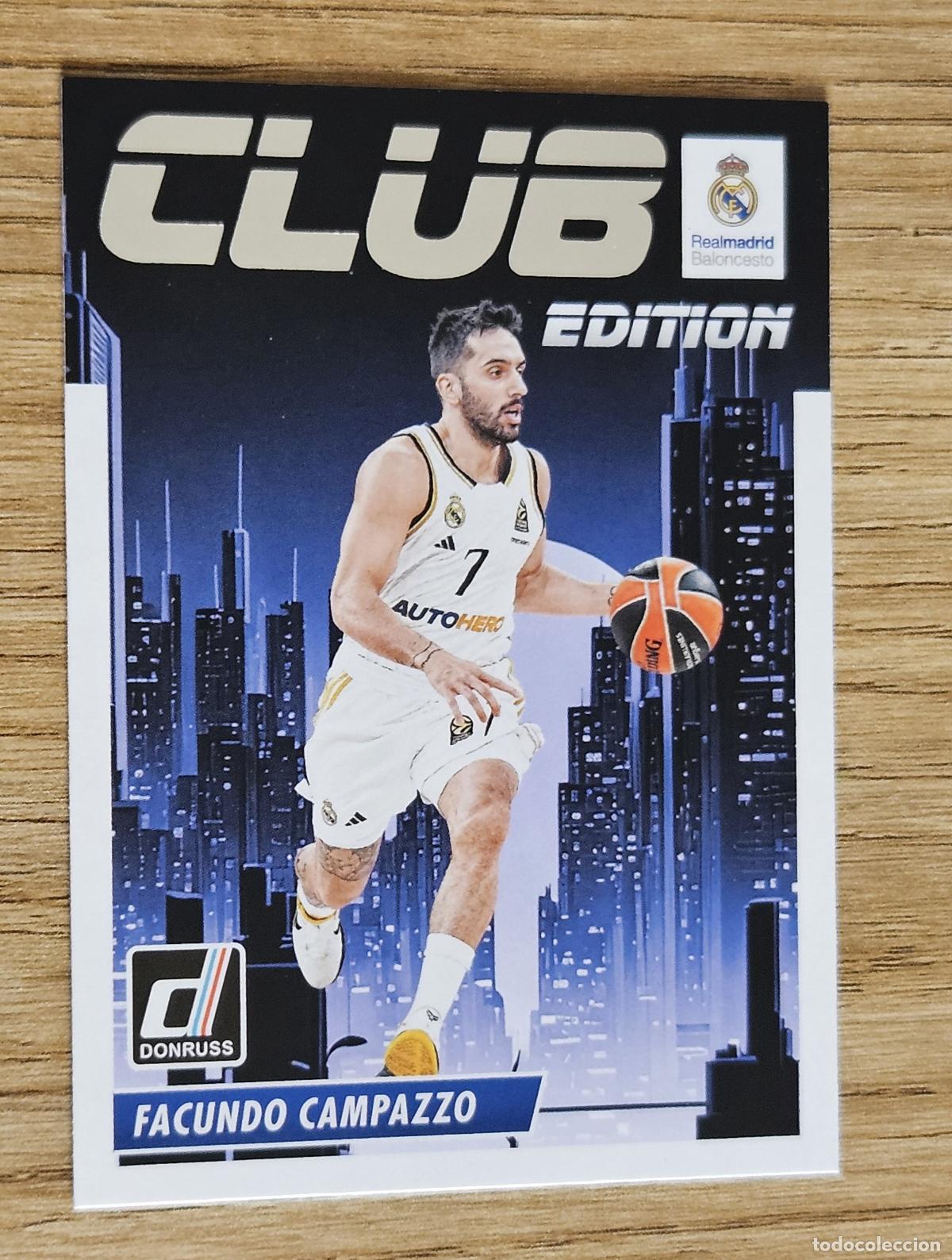Coleccionismo deportivo: 4 Facundo Campazzo (Real Madrid) Panini Donruss Euroleague Basketball 2023-2024 (23-24) Club Edition