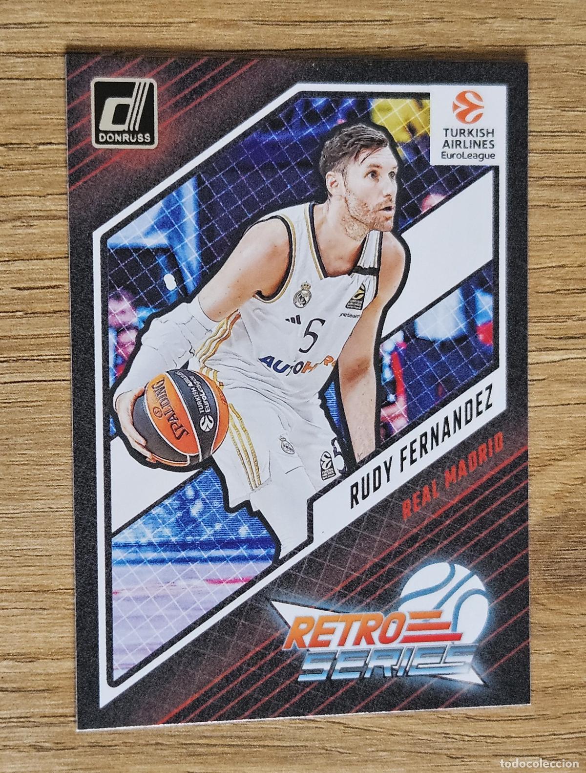 Coleccionismo deportivo: 6 Rudy Fern&aacute;ndez (Real Madrid). Panini Donruss Euroleague Basketball 2023-2024 (23-24). Retro Series