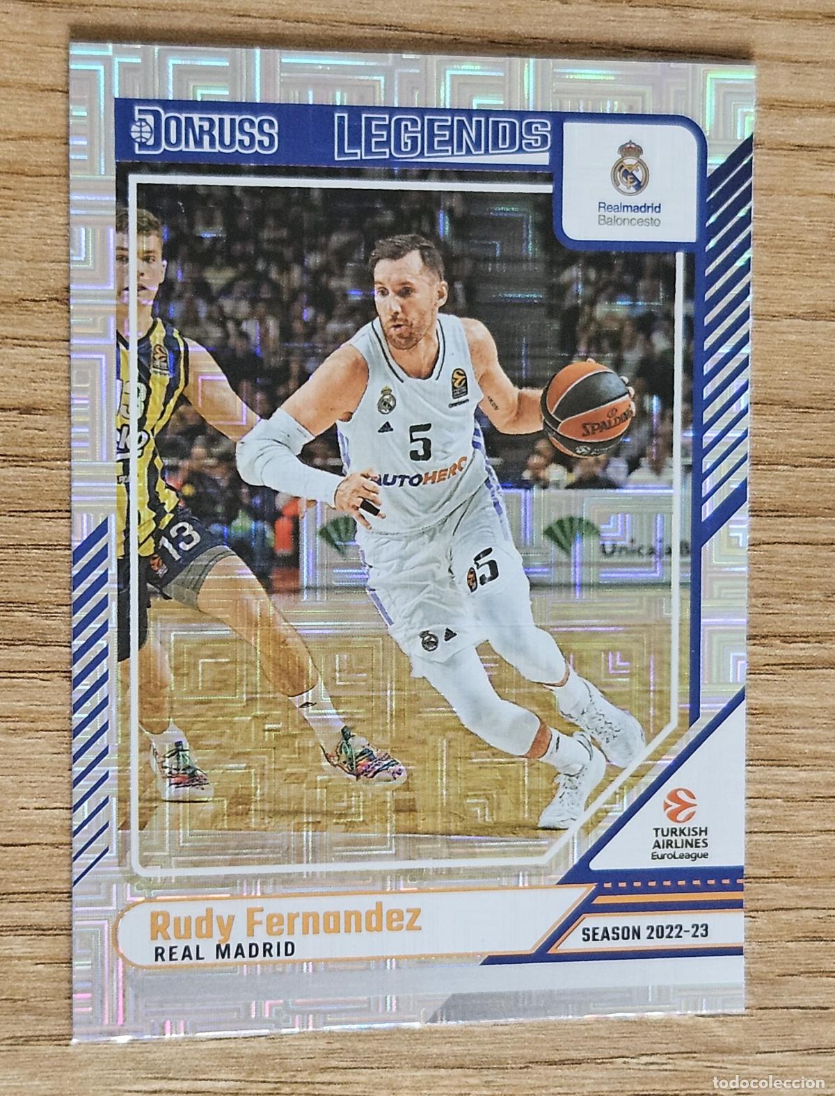 Coleccionismo deportivo: 182 Rudy Fern&aacute;ndez Real Madrid Cromo Panini Donruss Euroleague Basketball 2024-2025 (24-25) Turkish