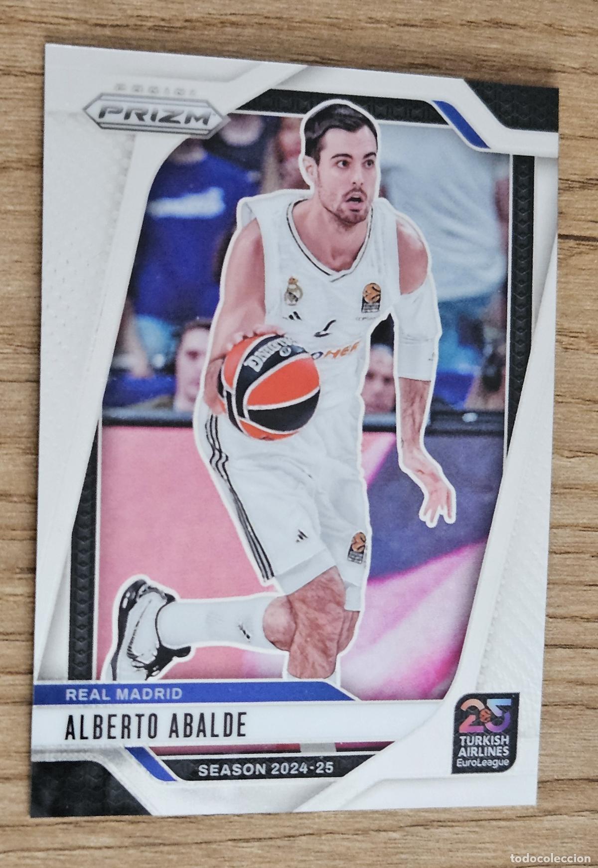 Coleccionismo deportivo: 70 Alberto Abalde (Real Madrid). Cromo Panini Prizm Euroleague Basketball 2024-2025 (24-25). Turkish