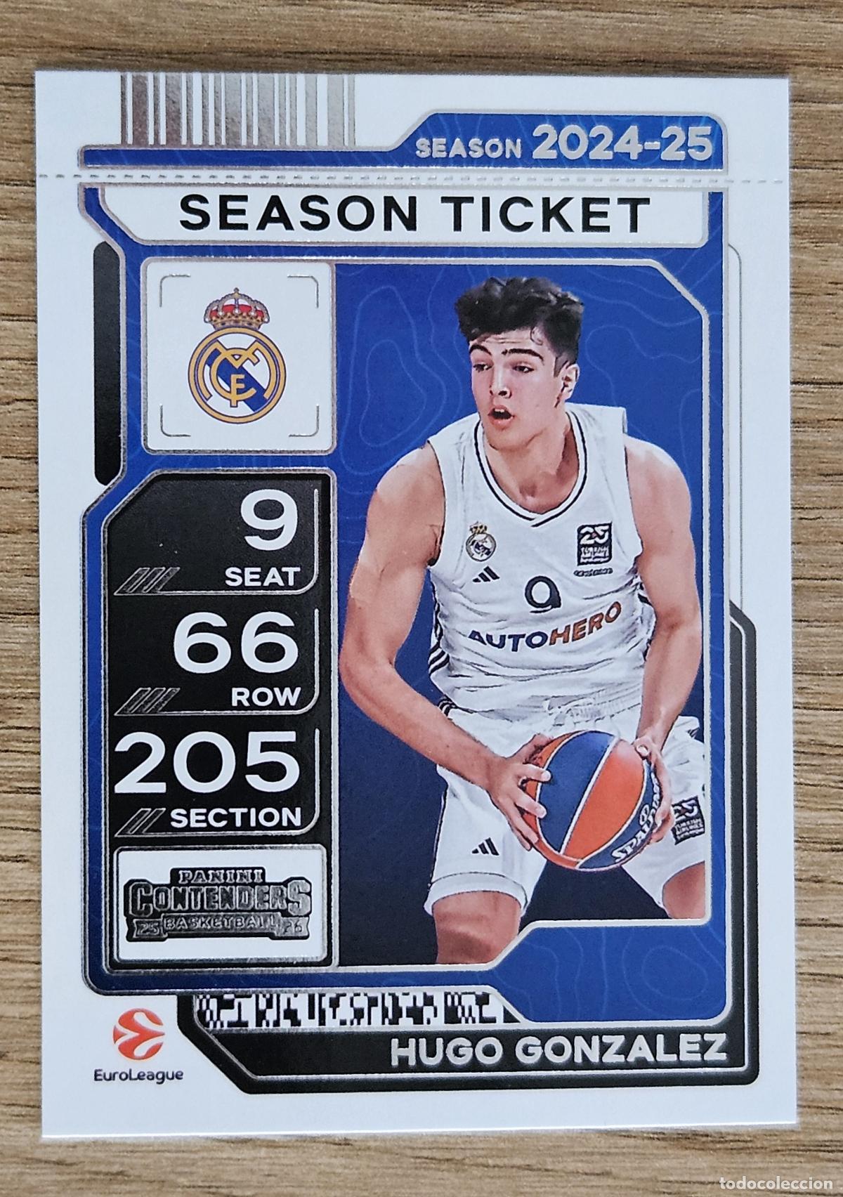 Coleccionismo deportivo: 61 Hugo Gonz&aacute;lez (Real Madrid). Cromo Panini Contenders Euroleague Basketball 2025-2026 (25-26)