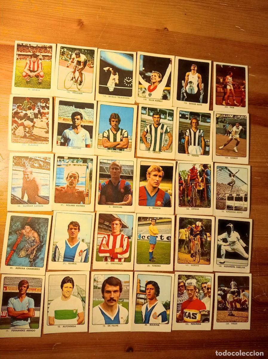 Coleccionismo deportivo: Lote 60 cromos &rdquo;Campones del deporte&rdquo; KEISA 1974 74